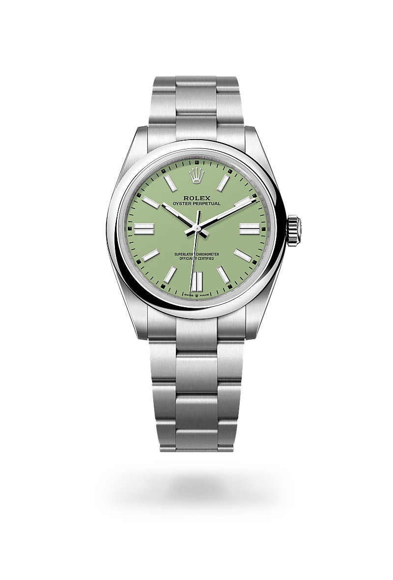 Oyster Perpetual – Pistachio Green Dial & Oystersteel