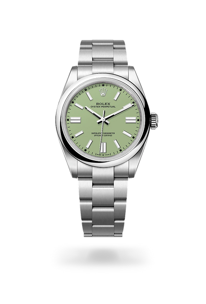 Oyster Perpetual – Pistachio Green Dial & Oystersteel