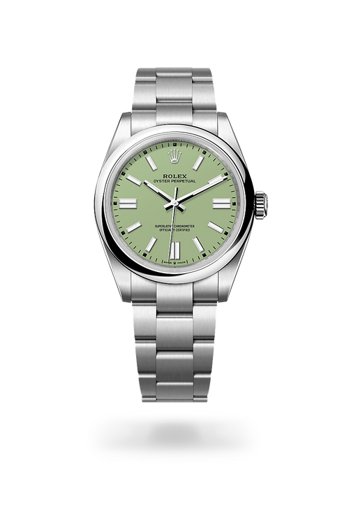 Oyster Perpetual – Pistachio Green Dial & Oystersteel