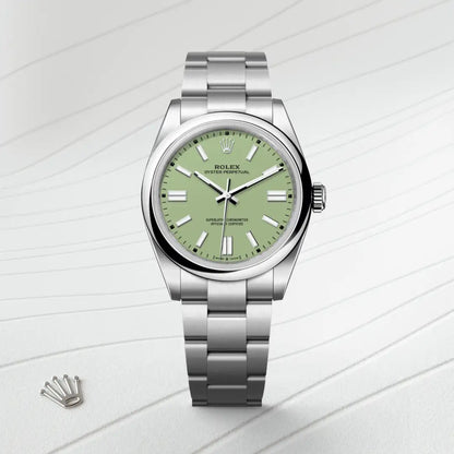 Oyster Perpetual – Pistachio Green Dial & Oystersteel