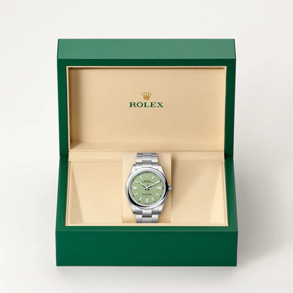 Oyster Perpetual – Pistachio Green Dial & Oystersteel