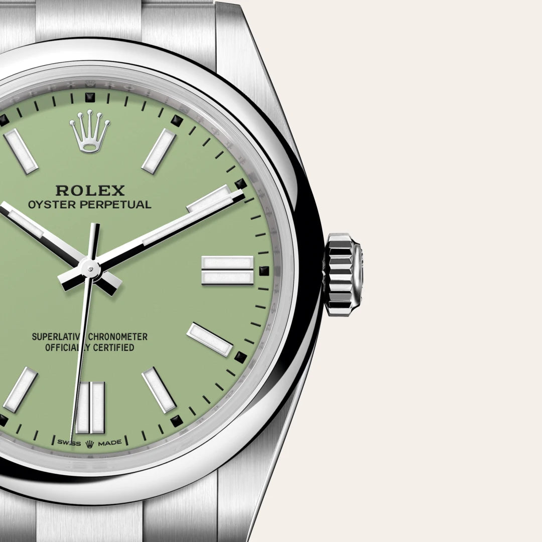 Oyster Perpetual – Pistachio Green Dial & Oystersteel