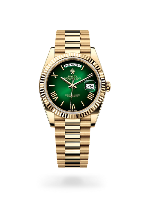 Day-Date – Yellow Gold & Green Dial