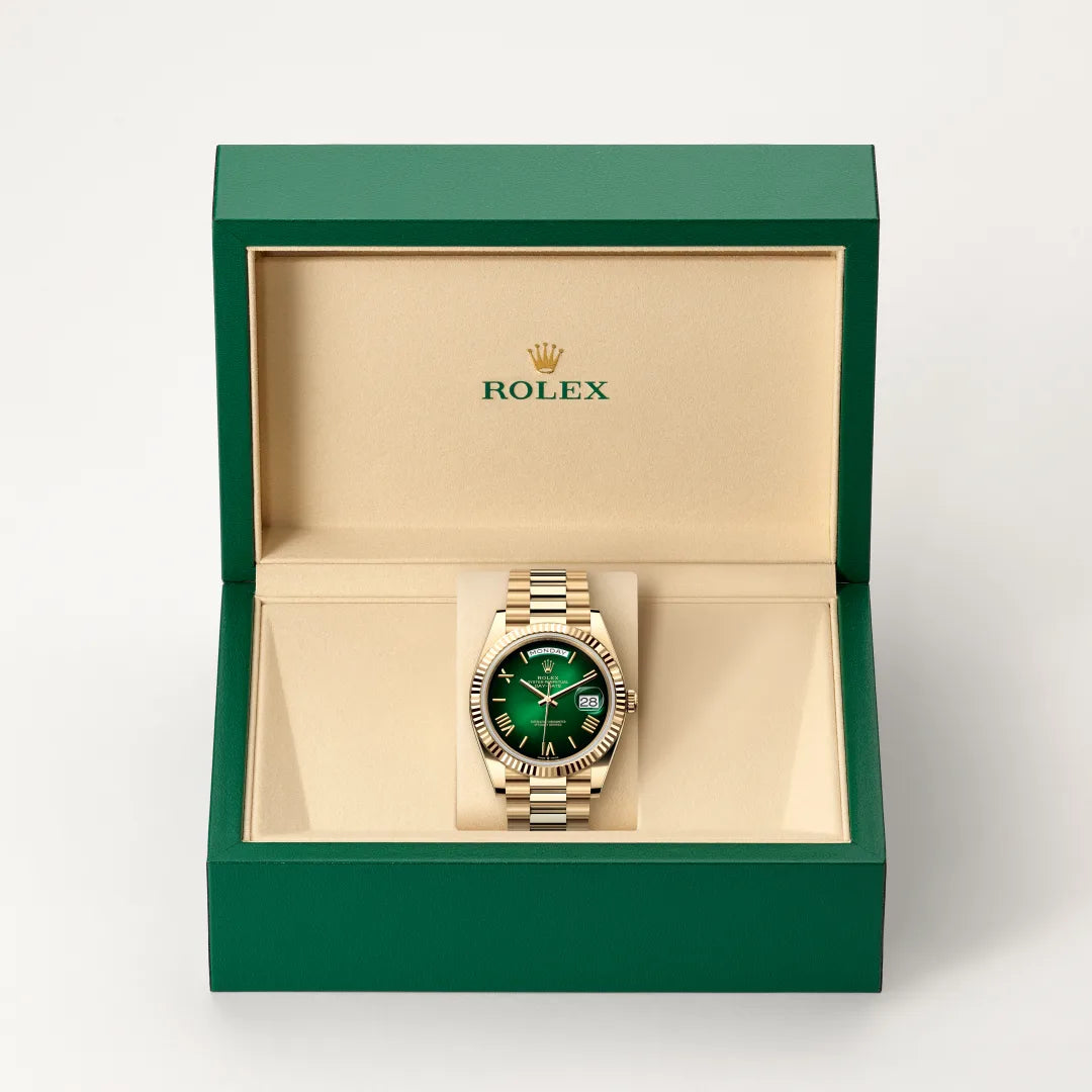 Day-Date – Yellow Gold & Green Dial