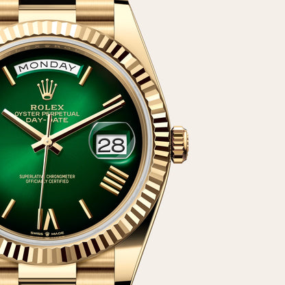 Day-Date – Yellow Gold & Green Dial