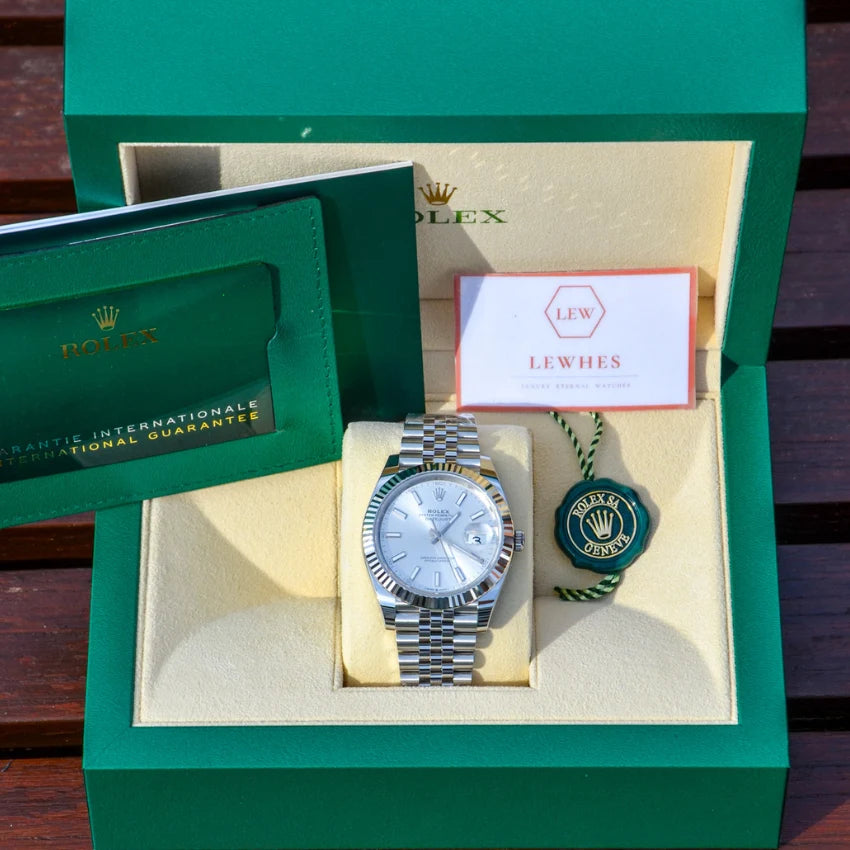 Rolex Datejust 41 – White Dial & Jubilee Bracelet