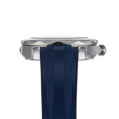 Seamaster Diver 300M – Grey Wave Dial & Blue Rubber Strap