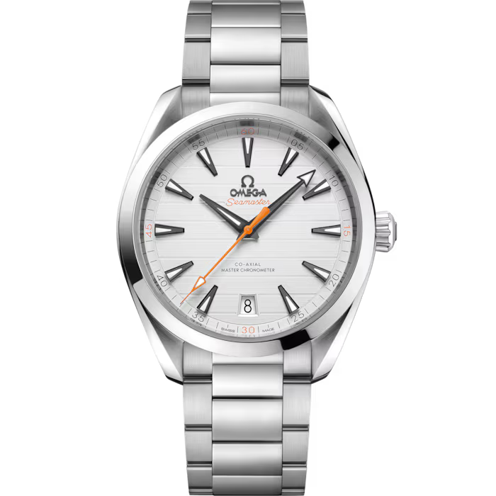 Seamaster Aqua Terra 150M – White Dial & Orange Accents