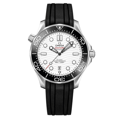 Seamaster Diver 300M – White Dial & Black Rubber Strap