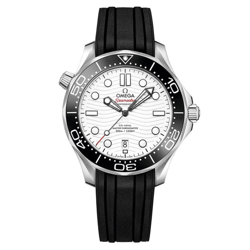 Seamaster Diver 300M – White Dial & Black Rubber Strap