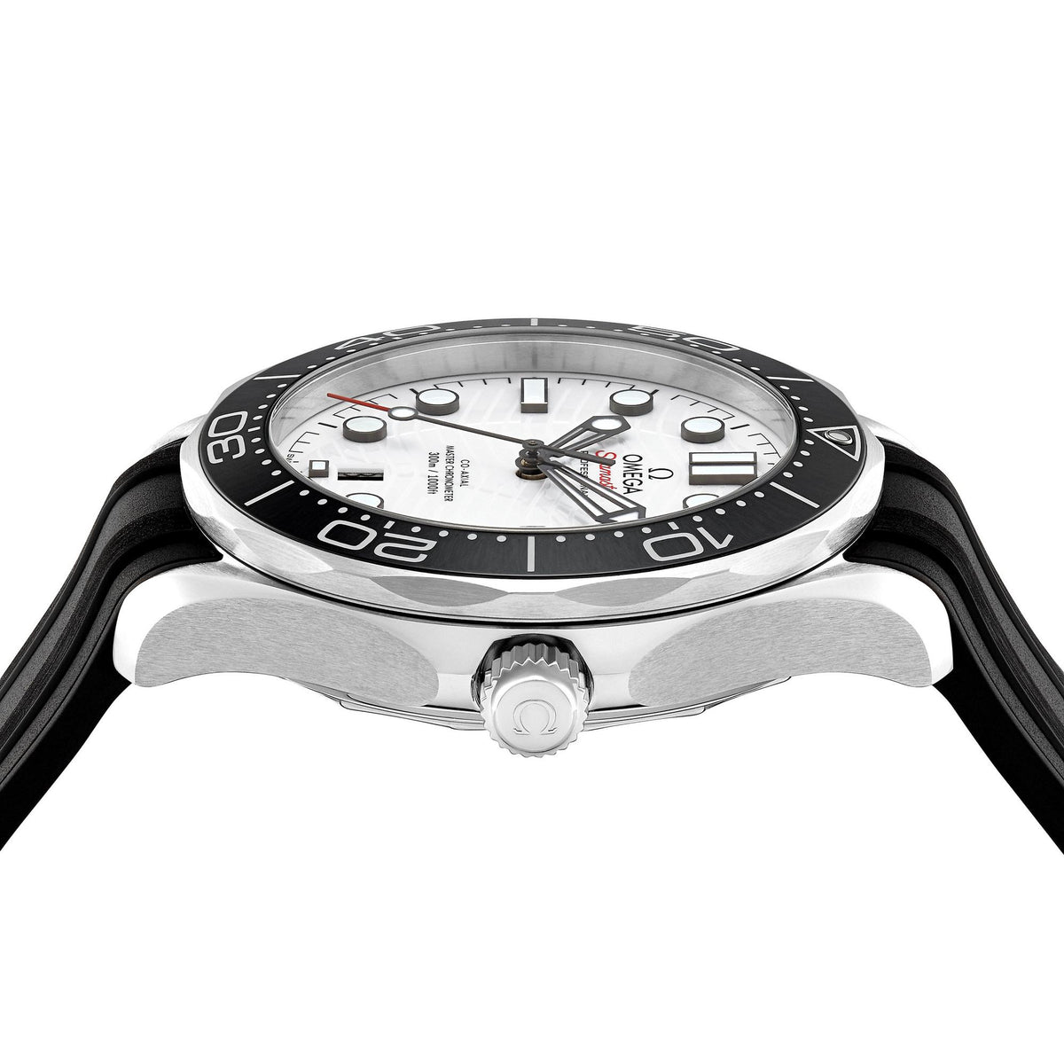 Seamaster Diver 300M – White Dial & Black Rubber Strap