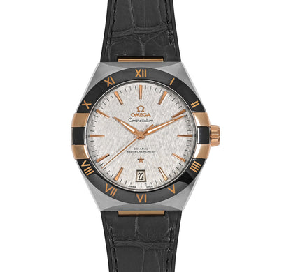 Constellation – Silver Dial, Black Bezel & Rose Gold