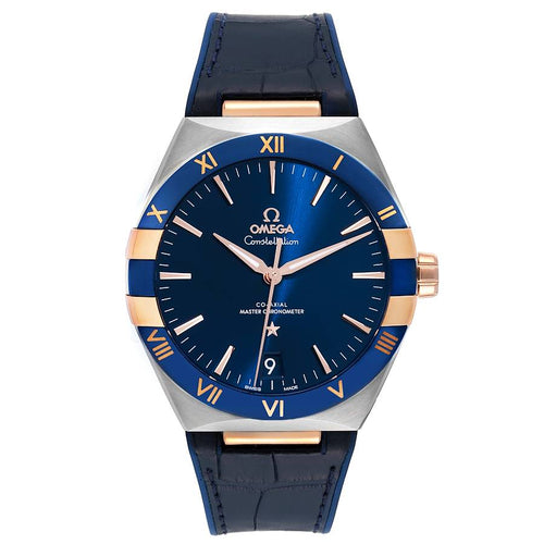 Constellation – Blue Dial, Rose Gold & Blue Leather