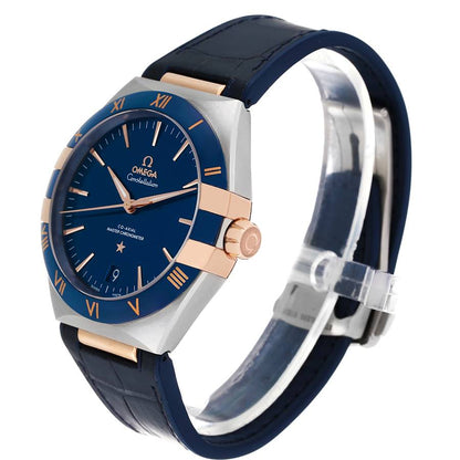 Constellation – Blue Dial, Rose Gold & Blue Leather