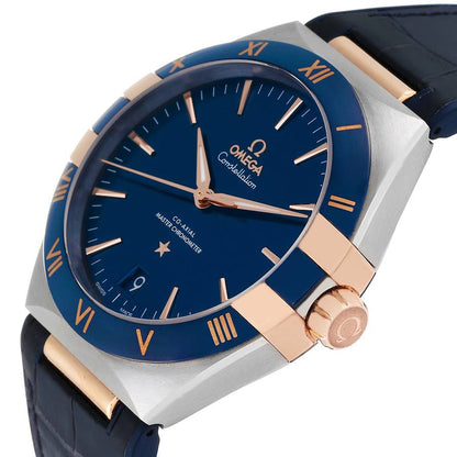Constellation – Blue Dial, Rose Gold & Blue Leather