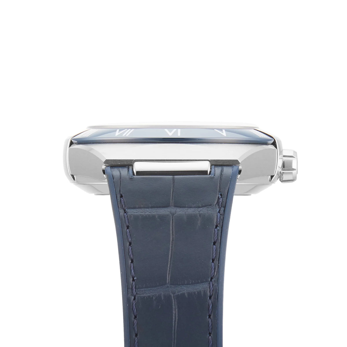 Constellation – White Dial, Blue Bezel & Leather Strap