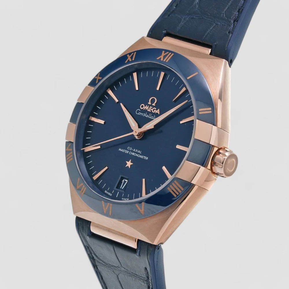 Constellation – Blue Dial, Rose Gold & Blue Leather Strap