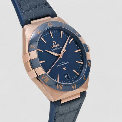 Constellation – Blue Dial, Rose Gold & Blue Leather Strap