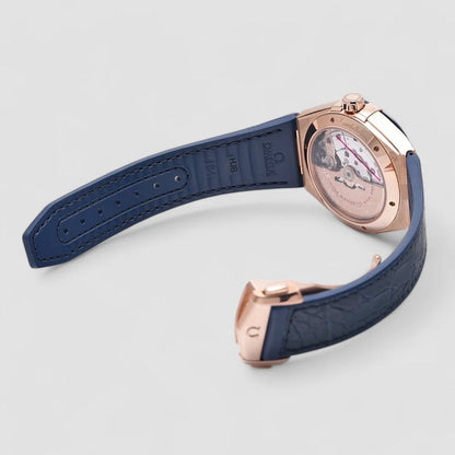 Constellation – Blue Dial, Rose Gold & Blue Leather Strap