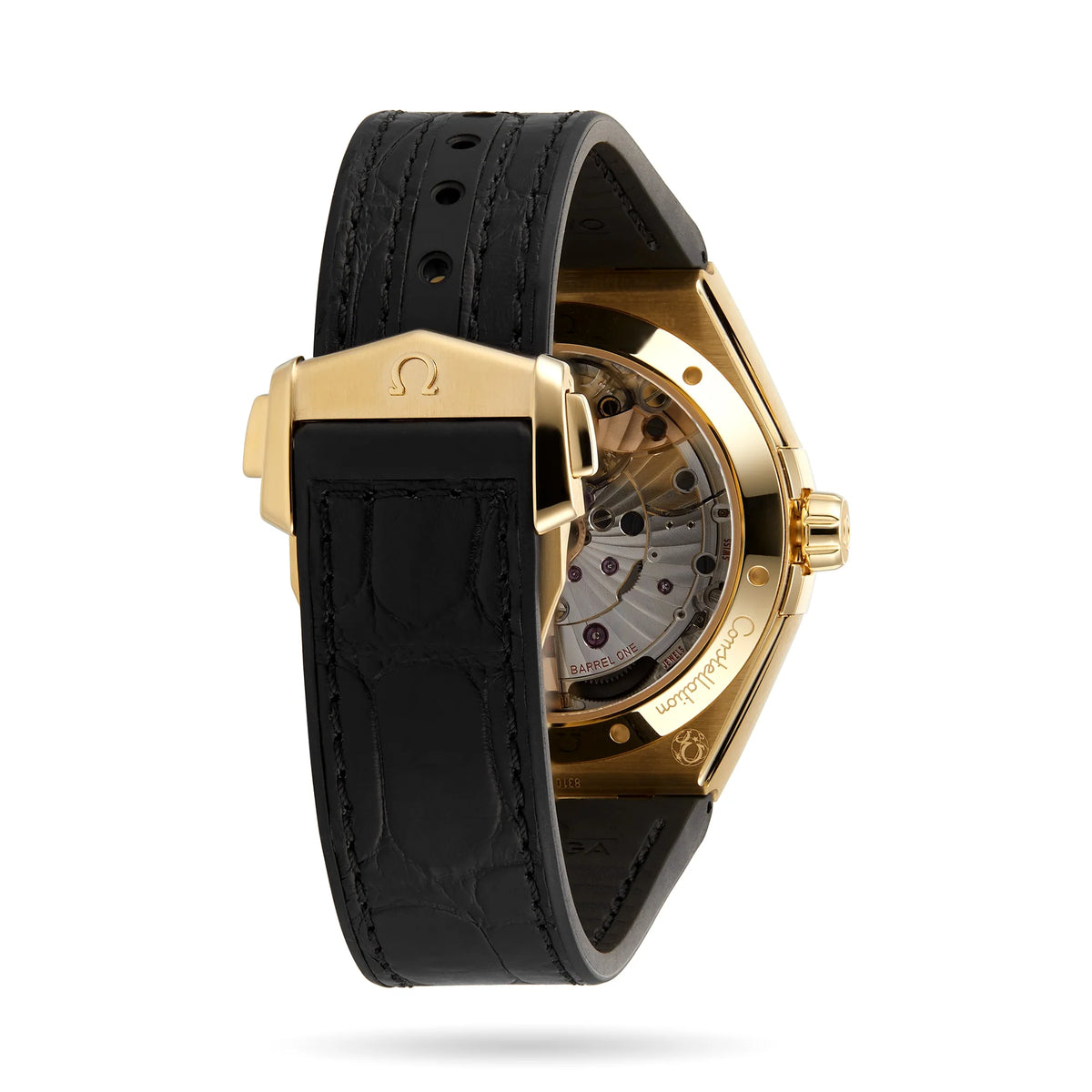 Constellation – Black Dial, Yellow Gold & Black Leather Strap