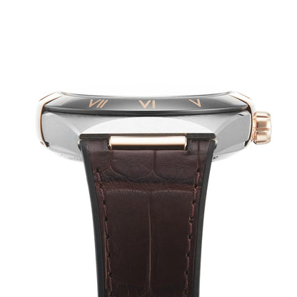 Constellation – Burgundy Dial, Rose Gold & Burgundy Leather Strap