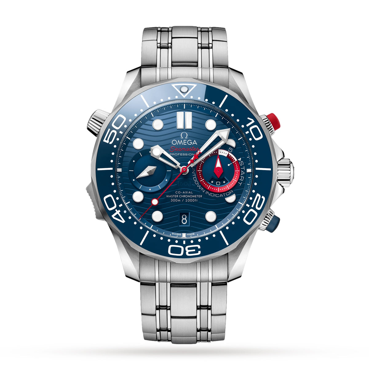 Seamaster Diver 300M – Blue & Red Regatta Chronograph