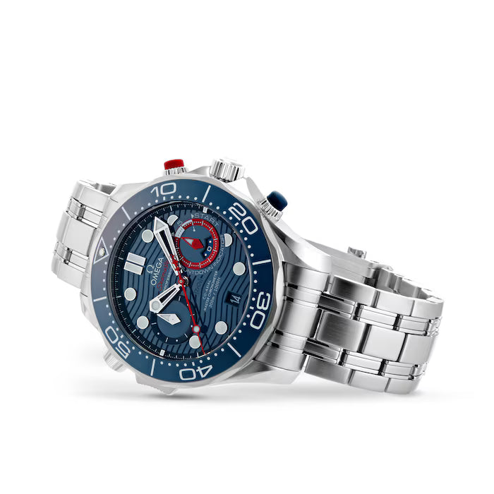 Seamaster Diver 300M – Blue & Red Regatta Chronograph