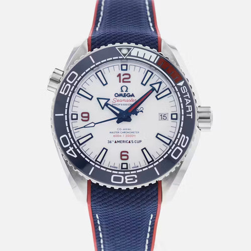 Seamaster Planet Ocean – America’s Cup White, Blue & Red