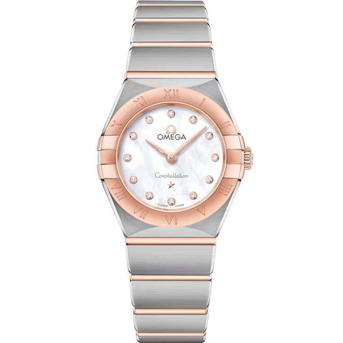 Constellation 28mm – Mother-of-Pearl, Rose Gold & Diamond