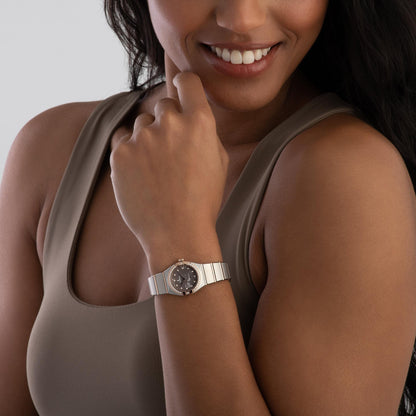 Constellation 28mm – Rose Gold, Meteorite Pink & Diamond