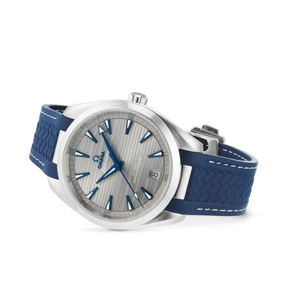 Seamaster Aqua Terra 150M – Silver Dial & Blue Rubber Strap