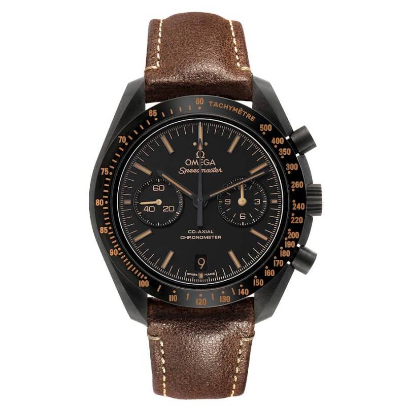 Speedmaster – Black & Vintage Brown Leather