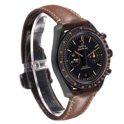 Speedmaster – Black & Vintage Brown Leather