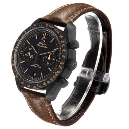 Speedmaster – Black & Vintage Brown Leather