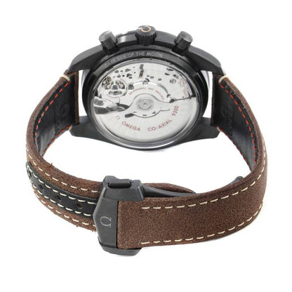 Speedmaster – Black & Vintage Brown Leather
