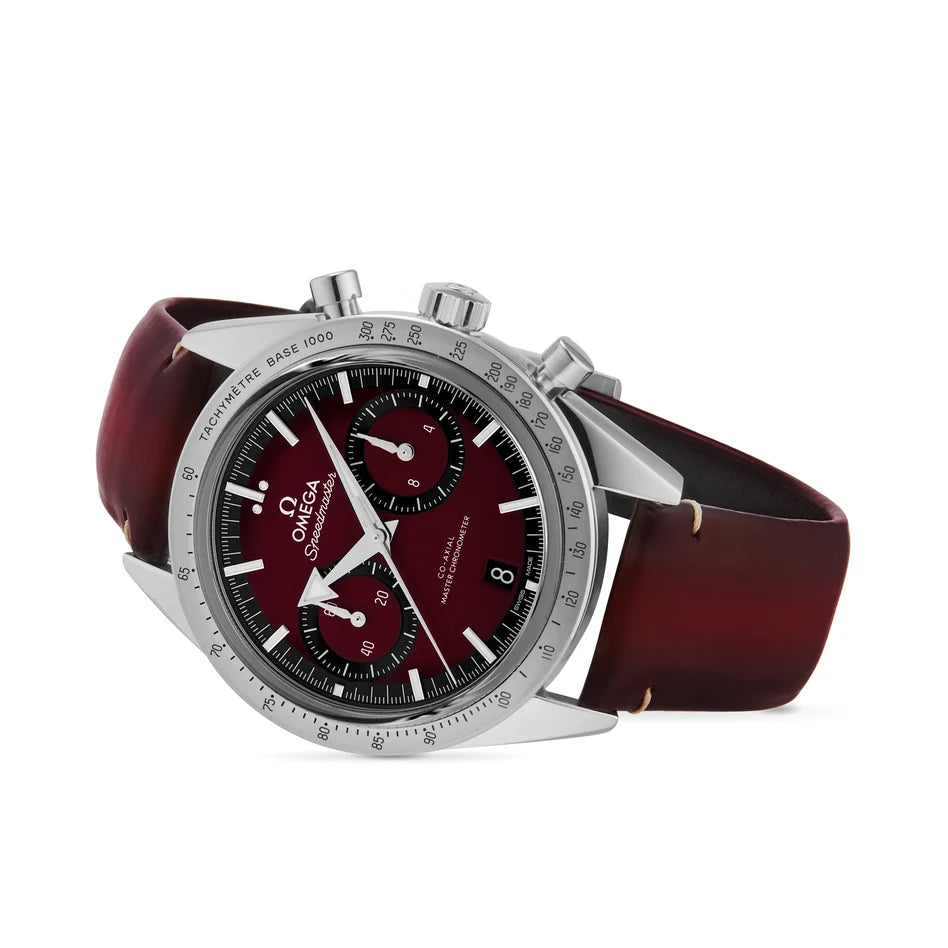 Speedmaster ’57 – Burgundy Dial & Leather