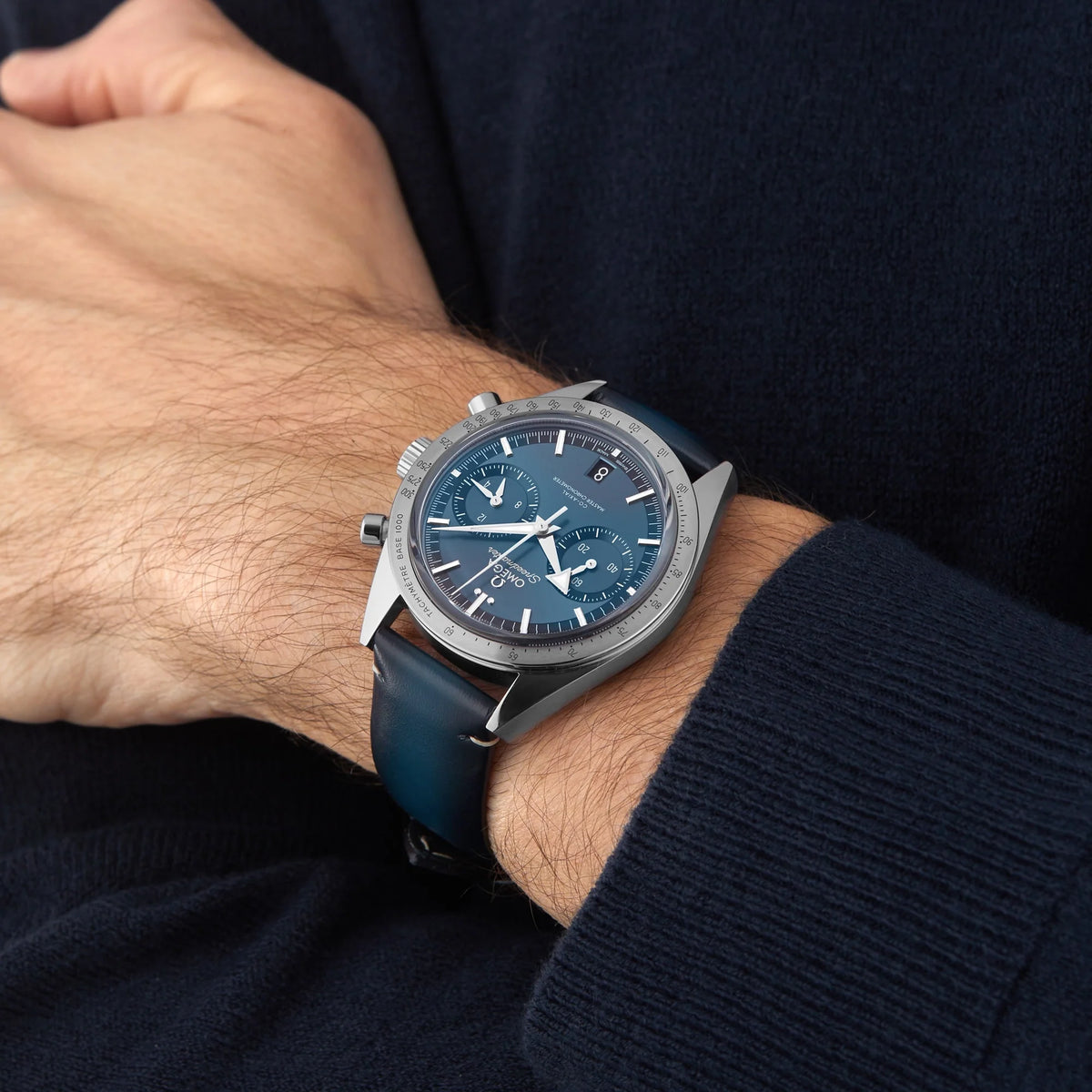 Speedmaster ’57 – Blue Dial & Leather