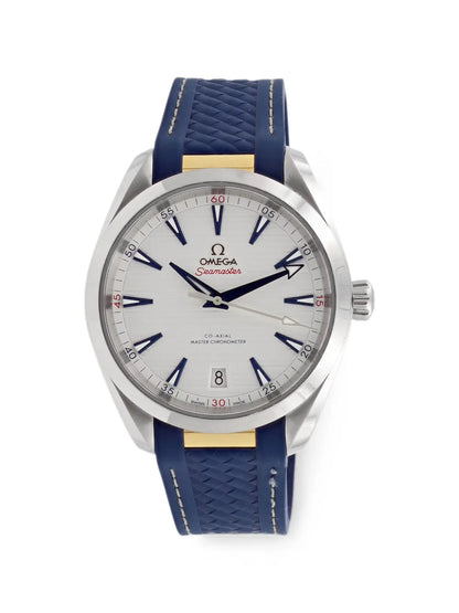 Seamaster Aqua Terra 150M – Silver Dial & Navy Blue Rubber Strap