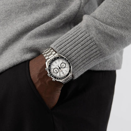 Speedmaster Racing – White Dial & Stainless Steel