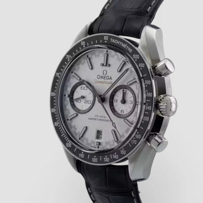 Speedmaster Racing – White Dial & Black Leather