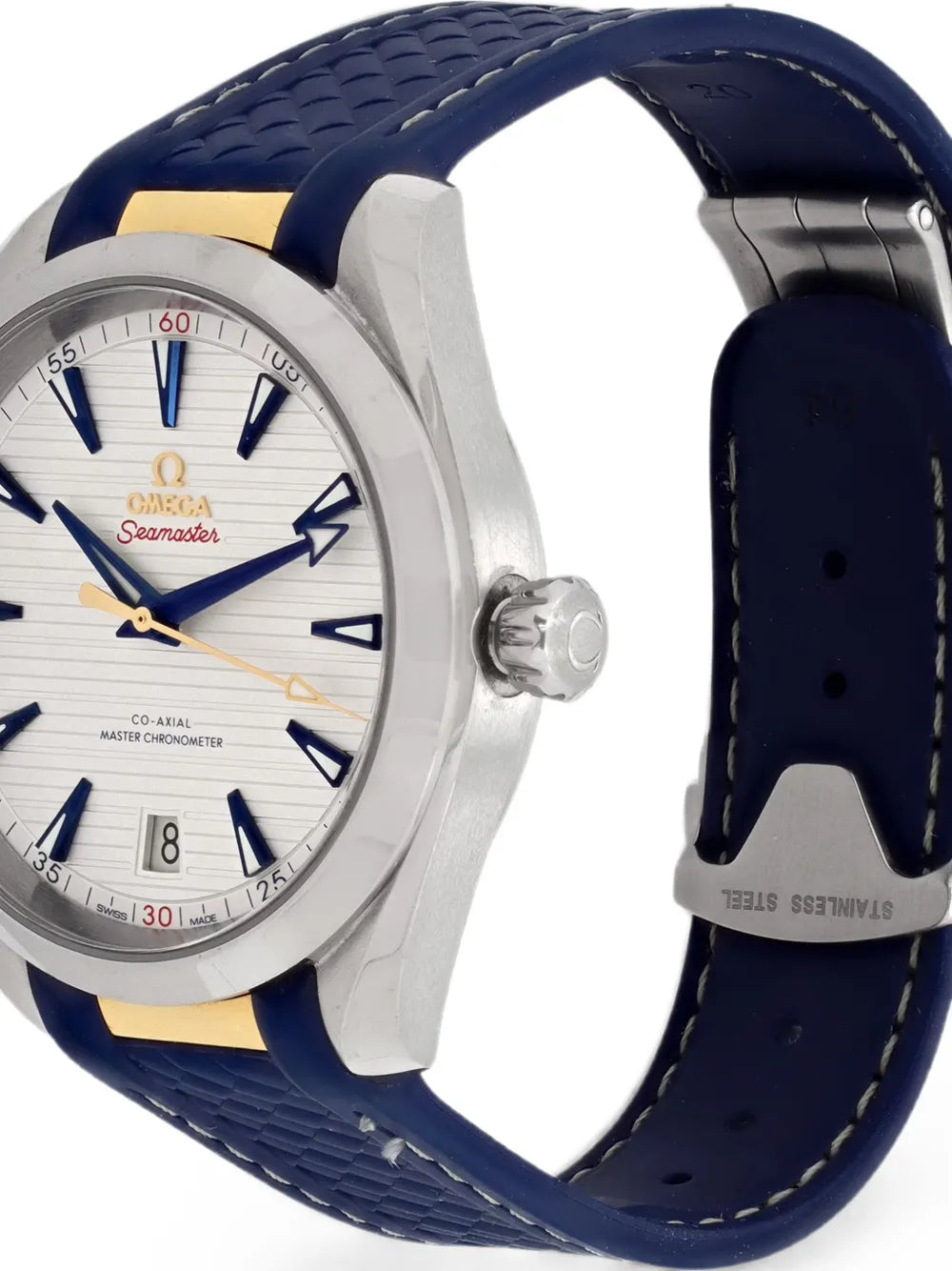Seamaster Aqua Terra 150M – Silver Dial & Navy Blue Rubber Strap