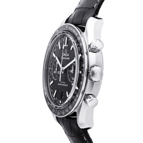 Speedmaster Racing – Black Dial & Black Leather Strap