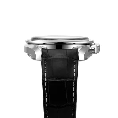 Speedmaster Racing – Black Dial & Black Leather Strap
