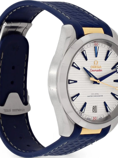 Seamaster Aqua Terra 150M – Silver Dial & Navy Blue Rubber Strap