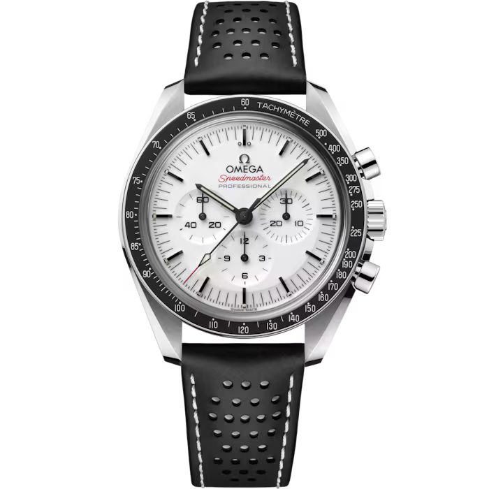 Speedmaster Moonwatch Professional – White Dial & Black Strap