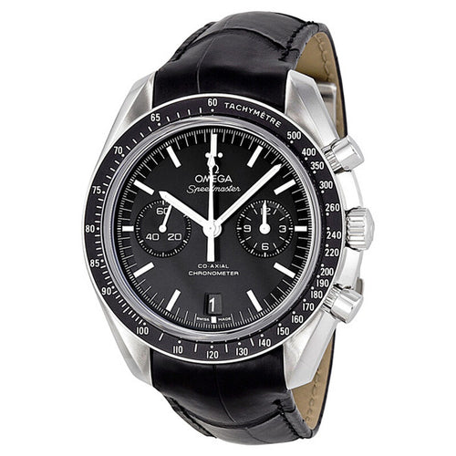 Speedmaster Racing – Black Dial & Black Leather Strap