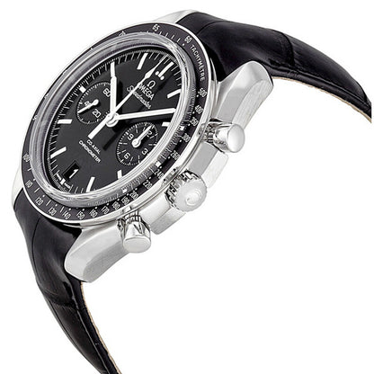 Speedmaster Racing – Black Dial & Black Leather Strap
