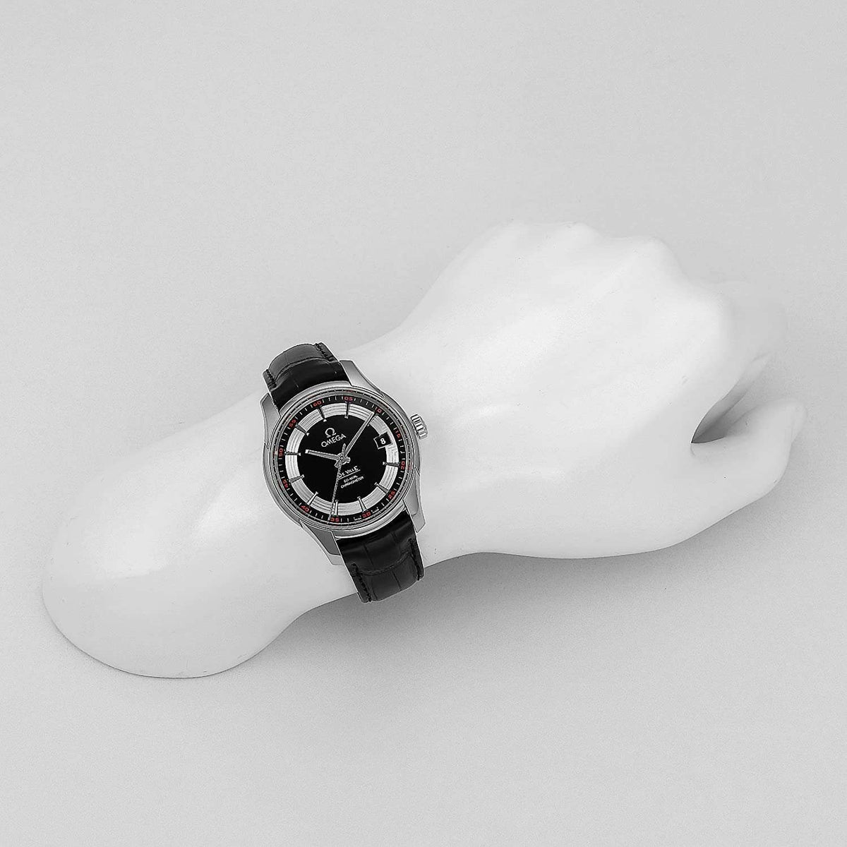 De Ville Hour Vision – Black Dial & Black Leather Strap