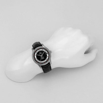 De Ville Hour Vision – Black Dial & Black Leather Strap