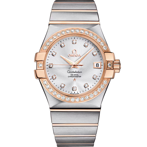 Constellation – Silver Dial, Rose Gold & Diamond Bezel